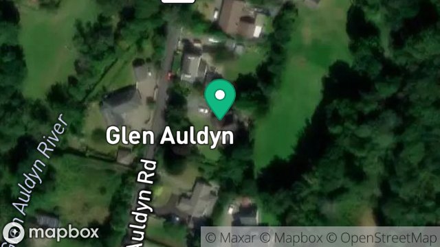 Map showing DREEM RHENNEE, GLEN AULDYN, RAMSEY, ISLE OF MAN, IM7 2AF