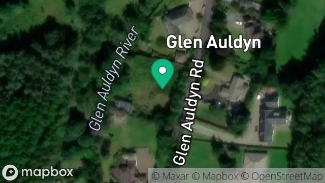 Map showing MILNTOWN LODGE, GLEN AULDYN, RAMSEY, ISLE OF MAN, IM7 2AF