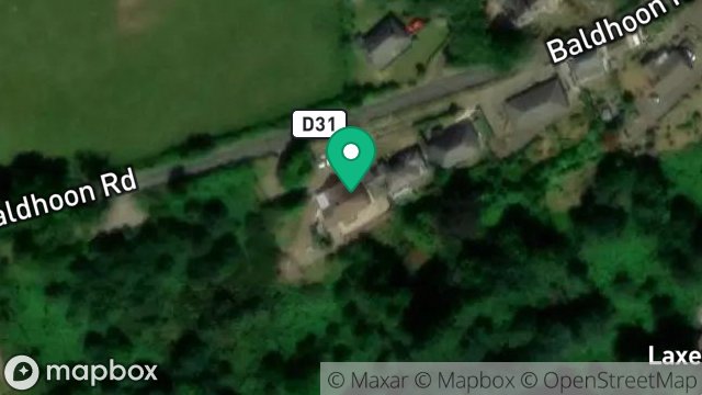 Map showing PINE LODGE, BALDHOON ROAD, LAXEY, ISLE OF MAN, IM4 7NA