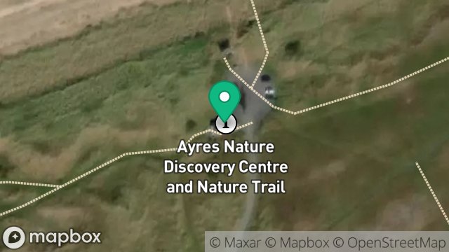 Map showing THE AYRES VISITORS CENTRE, LHEN ROAD, BRIDE, ISLE OF MAN, IM7 4BF