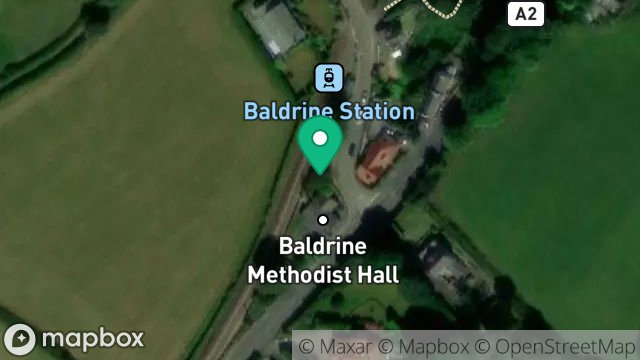 Map showing MT TRANSMITTER, METHODIST CHURCH HALL, BALDRINE HILL, BALDRINE, ISLE OF MAN, IM4 6DQ