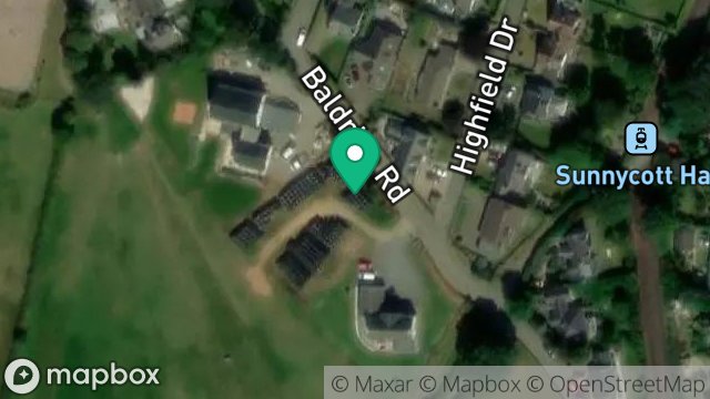 Map showing FIELD 614729, BALDRINE ROAD, BALDRINE, ISLE OF MAN, IM4 6ED