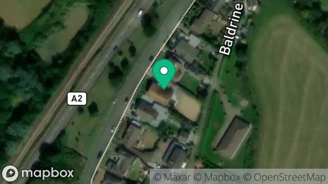 Map showing CRONKBANE, 5, BALDRINE PARK, BALDRINE, ISLE OF MAN, IM4 6DE
