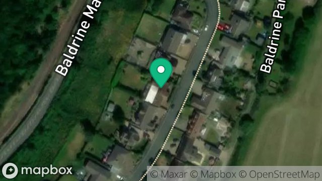 Map showing 19, BALDRINE PARK, BALDRINE, ISLE OF MAN, IM4 6DD