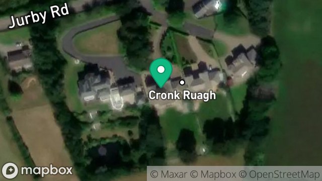 Map showing THIE DROMMEY, JURBY ROAD, LEZAYRE, RAMSEY, ISLE OF MAN, IM7 2ED