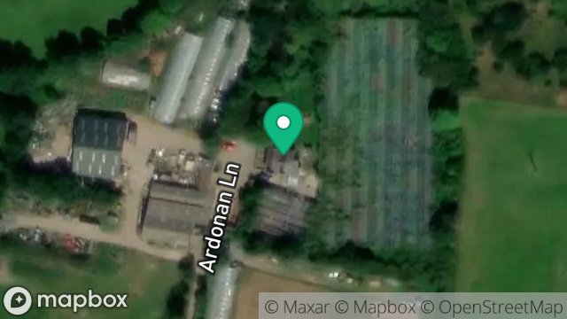Map showing ARDONAN NURSERIES, ARDONAN LANE, REGABY, RAMSEY, ISLE OF MAN, IM7 3HN