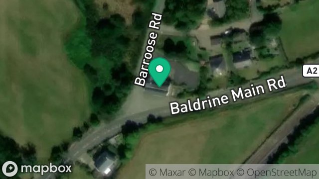 Map showing ISLE OF MAN BREWERIES, LIVERPOOL ARMS, MAIN ROAD, BALDRINE, ISLE OF MAN, IM4 6AE