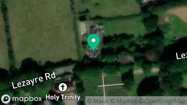 Map showing GATEWAYS, LEZAYRE ROAD, GLEN TRAMMAN, RAMSEY, ISLE OF MAN, IM7 2AW