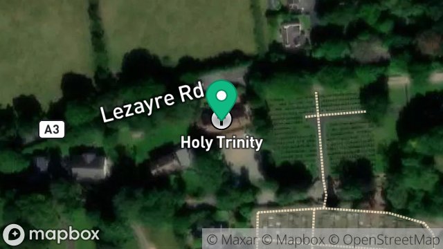 Map showing LEZAYRE CHURCH HALL, LEZAYRE CHURCH ROAD, CHURCHTOWN, RAMSEY, ISLE OF MAN, IM7 2AN