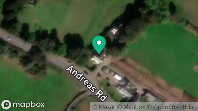 Map showing BALLASEYRE BEG, ANDREAS ROAD, ANDREAS, ISLE OF MAN, IM7 4EN