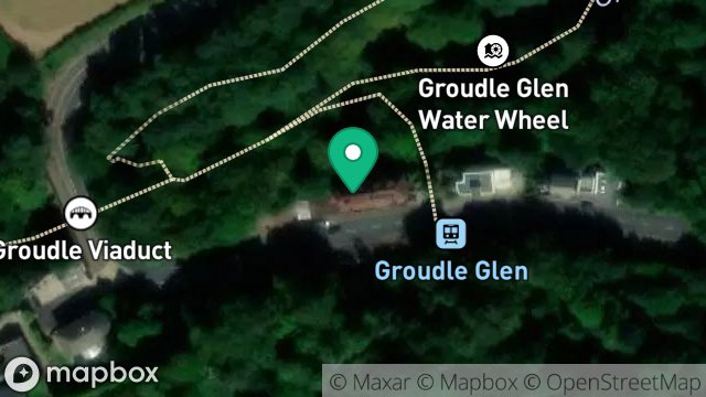 Map showing GROUDLE GLEN HOTEL, KING EDWARD ROAD, ONCHAN, ISLE OF MAN, IM3 2JY