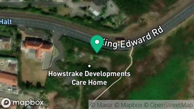 Map showing PLOT 2 LAND ADJOINING FAR END, KING EDWARD ROAD, ONCHAN, ISLE OF MAN, IM3 2AX