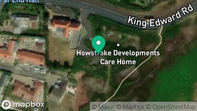 Map showing LAND ADJOINING FAR END, KING EDWARD ROAD, ONCHAN, ISLE OF MAN, IM3 2AU