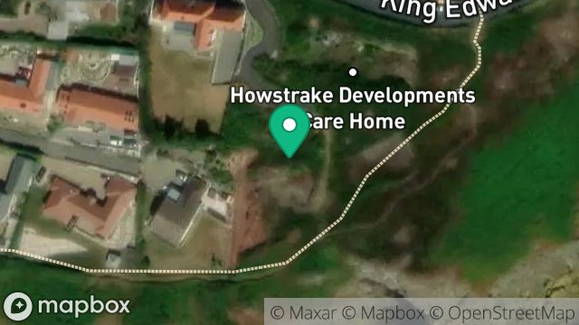 Map showing PLOT 3 LAND ADJOINING FAR END, KING EDWARD ROAD, ONCHAN, ISLE OF MAN, IM3 2JW
