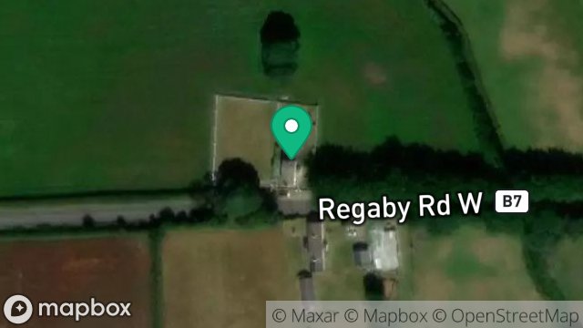 Map showing RHENWEE COTTAGE, REGABY WEST ROAD, ANDREAS, ISLE OF MAN, IM7 3HL