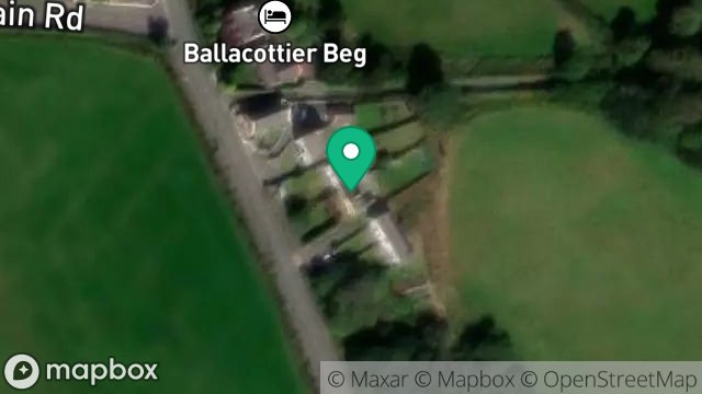 Map showing 2 BALLAGHAUE COTTAGES, ANDREAS ROAD, ANDREAS, ISLE OF MAN, IM7 4EW