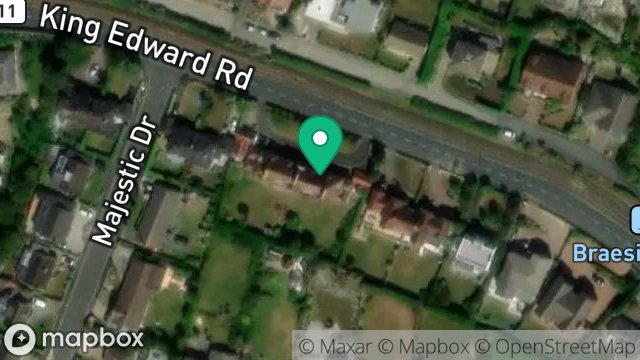 Map showing 60, KING EDWARD ROAD, ONCHAN, ISLE OF MAN, IM3 2AT