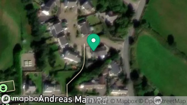 Map showing 2, CROIT NY KENZIE, ANDREAS VILLAGE, ISLE OF MAN, IM7 4FA