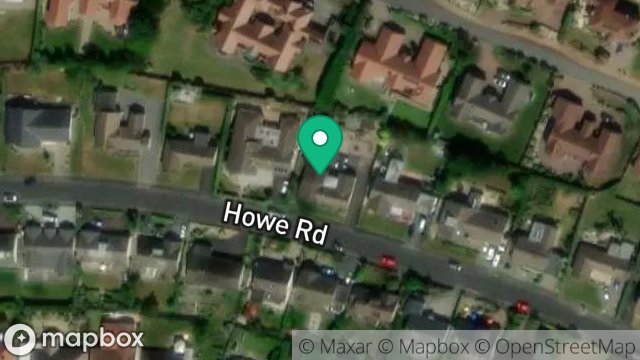 Map showing 35, HOWE ROAD, ONCHAN, ISLE OF MAN, IM3 2BA