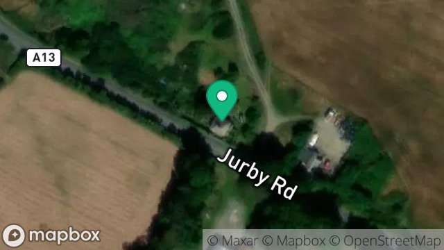 Map showing CLOSE LAKE BUNGALOW, JURBY ROAD, ANDREAS, ISLE OF MAN, IM7 2EJ