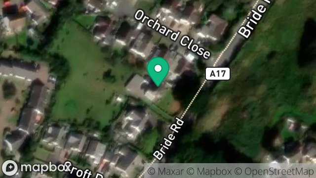 Map showing SPRINGBANK, BRIDE ROAD, ANDREAS, ISLE OF MAN, IM7 4HW