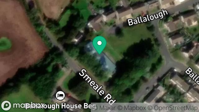 Map showing ANDREAS PARISH HALL, BALLALOUGH ESTATE, ANDREAS, ISLE OF MAN, IM7 4HS