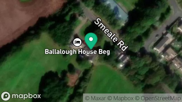 Map showing BALLALOUGH HOUSE, SMEALE ROAD, ANDREAS, ISLE OF MAN, IM7 4JA