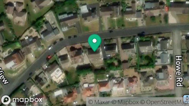 Map showing 12, HOWE ROAD, ONCHAN, ISLE OF MAN, IM3 2BB