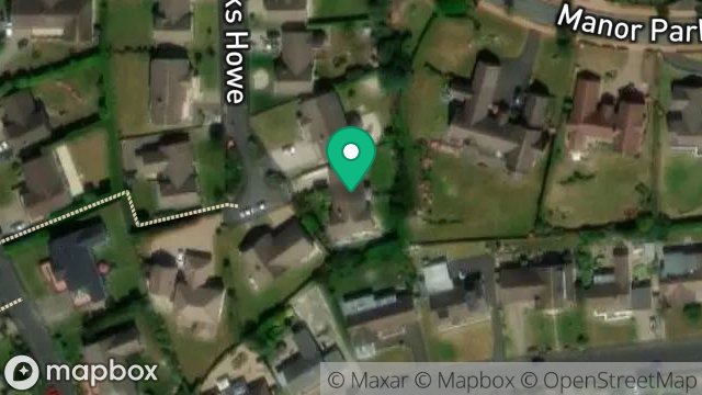 Map showing 46, BANKS HOWE, ONCHAN, ISLE OF MAN, IM3 2ER