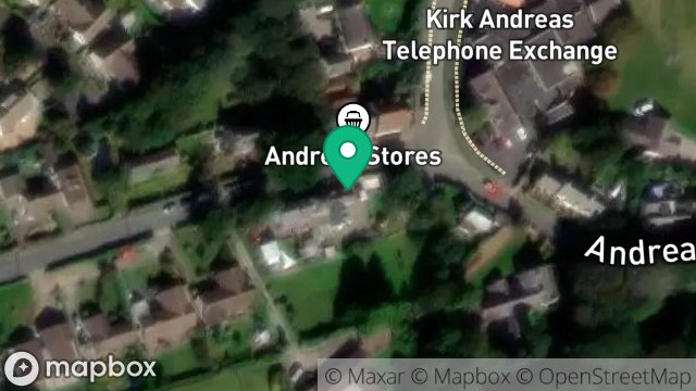 Map showing BALLARADCLIFFE COTTAGE, ANDREAS VILLAGE, ISLE OF MAN, IM7 4HH