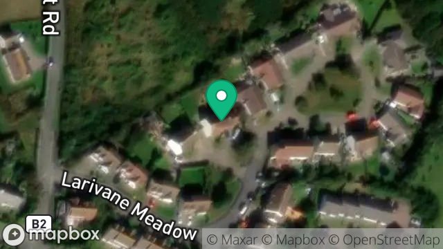 Map showing 15, LARIVANE MEADOWS, ANDREAS, ISLE OF MAN, IM7 4JE