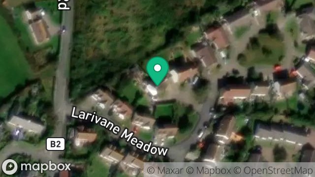 Map showing 9, LARIVANE MEADOWS, ANDREAS, ISLE OF MAN, IM7 4JE