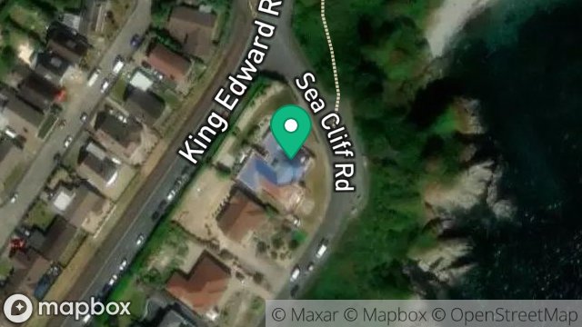 Map showing MAHAL, 49, SEA CLIFF ROAD, ONCHAN, ISLE OF MAN, IM3 2JD