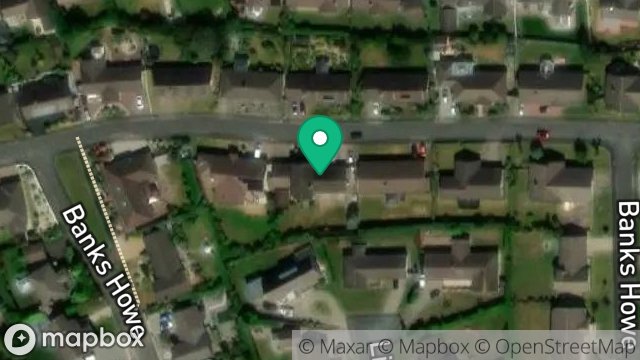 Map showing 28, BANKS HOWE, ONCHAN, ISLE OF MAN, IM3 2ES