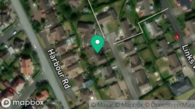 Map showing 6, HARBOUR VIEW, ONCHAN, ISLE OF MAN, IM3 2AN