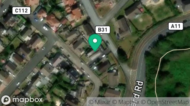 Map showing 36, KING EDWARD PARK, ONCHAN, ISLE OF MAN, IM3 2AB