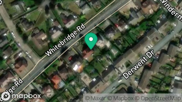 Map showing 36, WHITEBRIDGE ROAD, ONCHAN, ISLE OF MAN, IM3 4HR