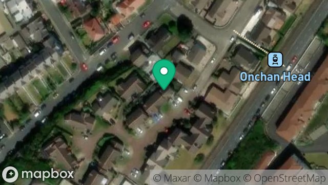 Map showing 17, KING EDWARD CLOSE, ONCHAN, ISLE OF MAN, IM3 2AG