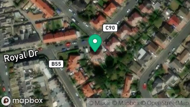 Map showing 12, SUNNINGDALE DRIVE, ONCHAN, ISLE OF MAN, IM3 1EQ