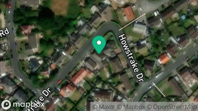 Map showing 20, HOWSTRAKE DRIVE, ONCHAN, ISLE OF MAN, IM3 1BR