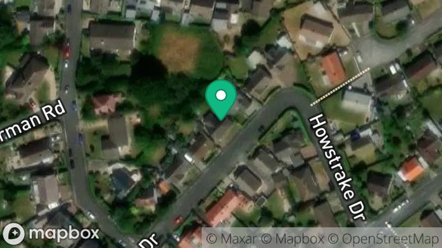 Map showing 5, HOWSTRAKE DRIVE, ONCHAN, ISLE OF MAN, IM3 1BP