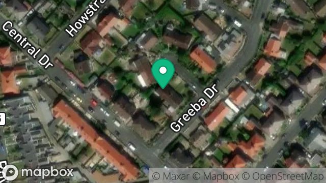 Map showing 3, GREEBA DRIVE, ONCHAN, ISLE OF MAN, IM3 1ER