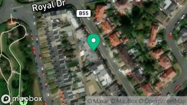 Map showing 17, FALKLAND DRIVE, ONCHAN, ISLE OF MAN, IM3 1EG