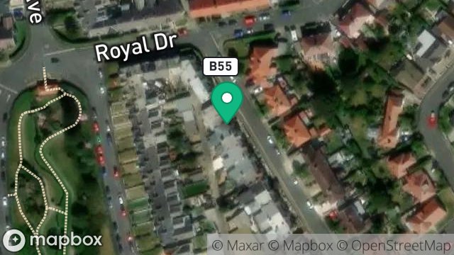 Map showing 23, FALKLAND DRIVE, ONCHAN, ISLE OF MAN, IM3 1EG