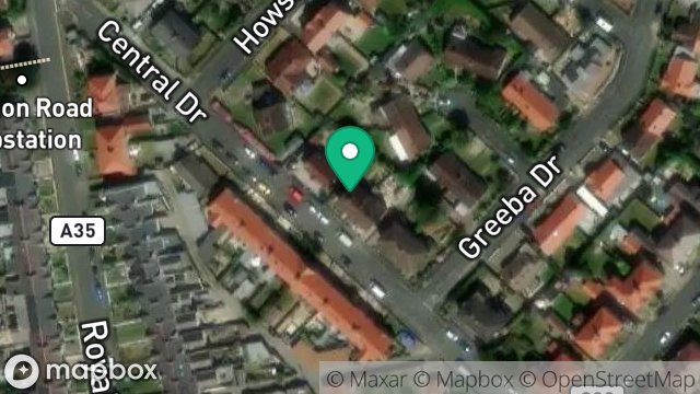 Map showing 13, CENTRAL DRIVE, ONCHAN, ISLE OF MAN, IM3 1ES