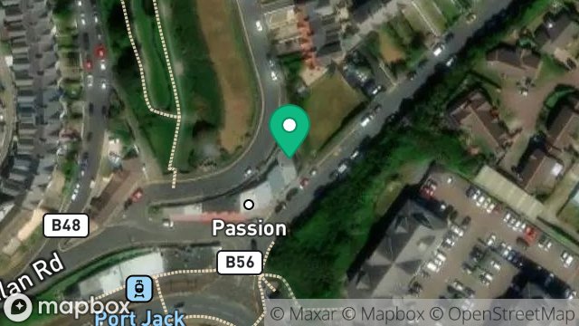 Map showing 8, PORT JACK, ONCHAN, ISLE OF MAN, IM3 1EB