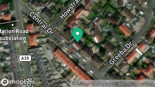 Map showing 11, CENTRAL DRIVE, ONCHAN, ISLE OF MAN, IM3 1ES
