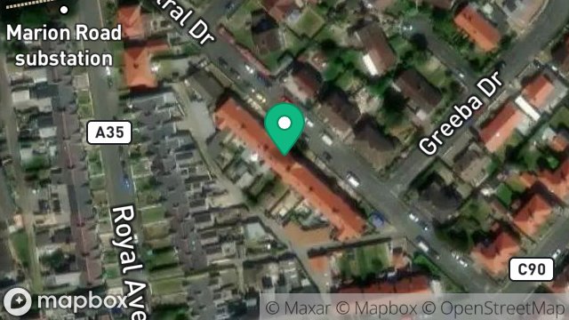 Map showing 18, CENTRAL DRIVE, ONCHAN, ISLE OF MAN, IM3 1EU