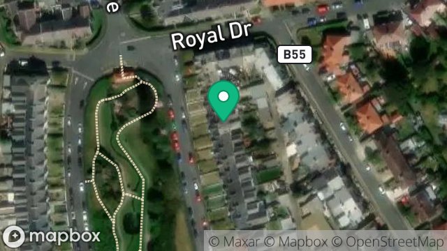 Map showing 36, ROYAL AVENUE, ONCHAN, ISLE OF MAN, IM3 1EZ