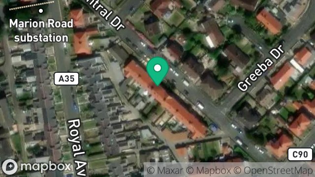 Map showing 16, CENTRAL DRIVE, ONCHAN, ISLE OF MAN, IM3 1EU